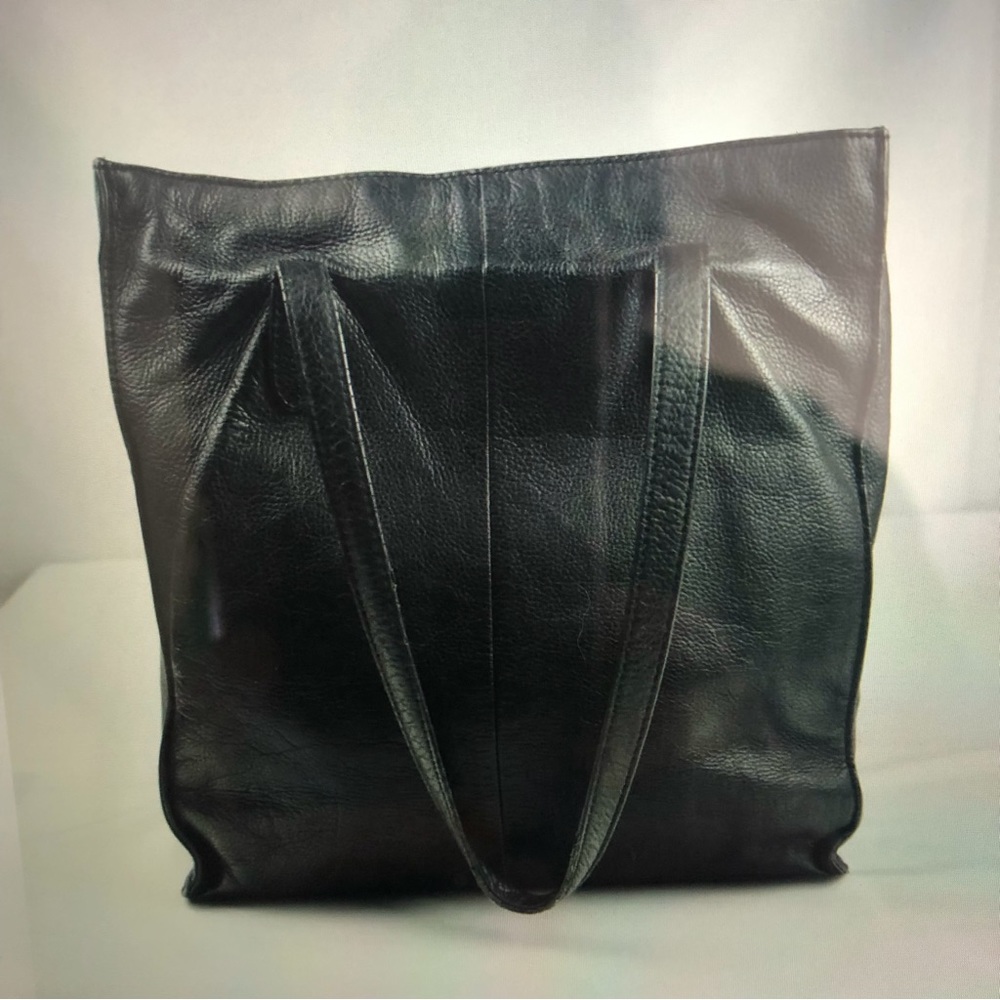 J. Crew Black Leather Shoulder Bag